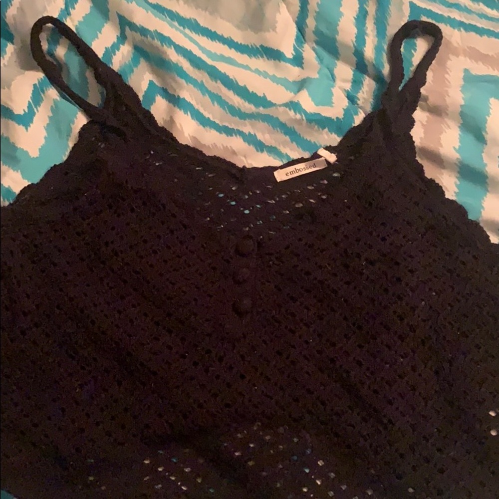Black Crop Tank top